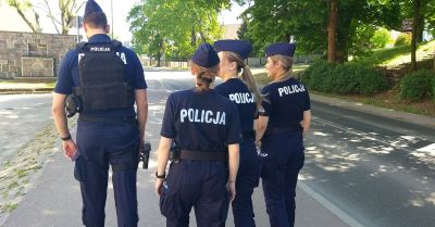 Słuchacze Akademii Policji w Szczytnie pełnili służby z nidzickimi policjantami